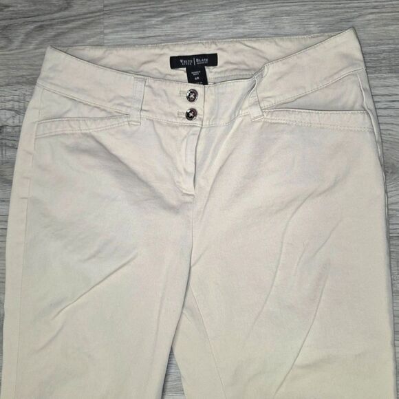 White House Black Market Bootcut Khaki Dress Pants Size 4 - Picture 2 of 5